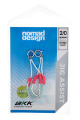 Nomad Design Jig Assist Hooks - Double 3X Strong Pink - 2/0