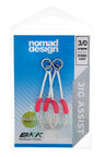 Nomad Design Jig Assist Hooks - Double 3X Strong Pink - 3/0
