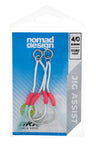 Nomad Design Jig Assist Hooks - Double 3X Strong Pink - 4/0