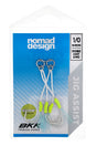Nomad Design Jig Assist Hooks - Long Double 3X Strong Chartreuse - 1/0