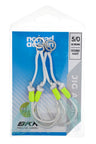 Nomad Design Jig Assist Hooks - Double 5X Strong Chartreuse - 5/0