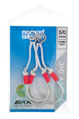 Nomad Design Jig Assist Hooks - Double 5X Strong Pink - 5/0
