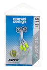 Nomad Design Jig Assist Hooks - Single 5X Strong Chartreuse - 3/0