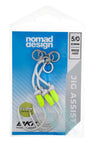 Nomad Design Jig Assist Hooks - Single 5X Strong Chartreuse - 5/0