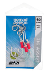Nomad Design Jig Assist Hooks - Single 5X Strong Pink - 4/0
