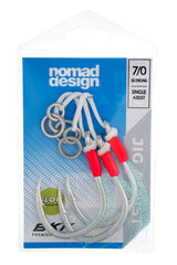 Nomad Design Jig Assist Hooks - Single 5X Strong Pink - 7/0