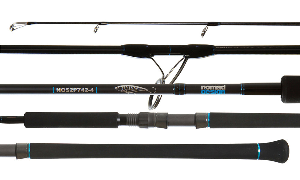 Nomad Design Offshore Spin Rods - NOS2P742-4 SPIN 7'4" 2pc 30lb-50lb