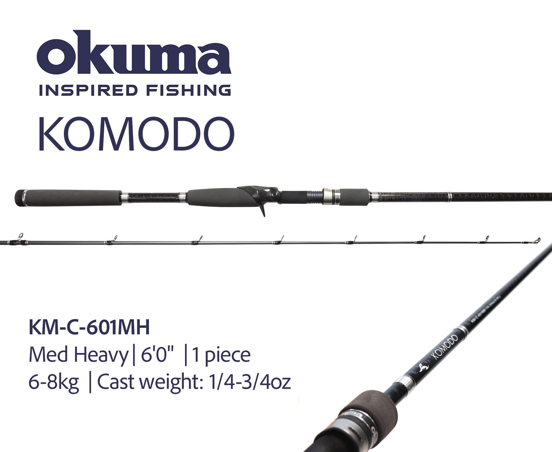 okuma 5'6 spinning rod Okuma Komodo Baitcast Rods – Tackle World