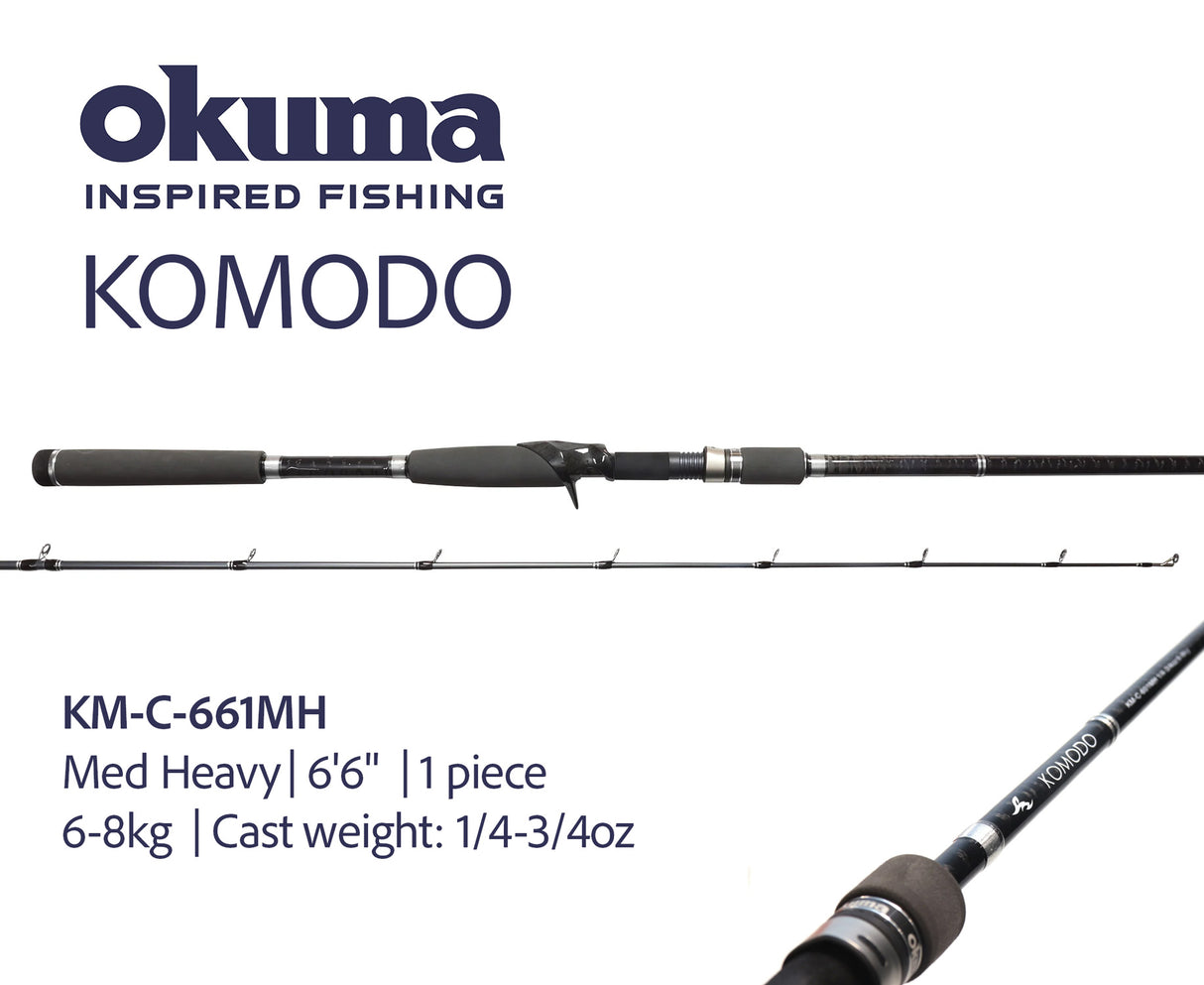 Okuma Komodo Baitcaster Fishing Rods