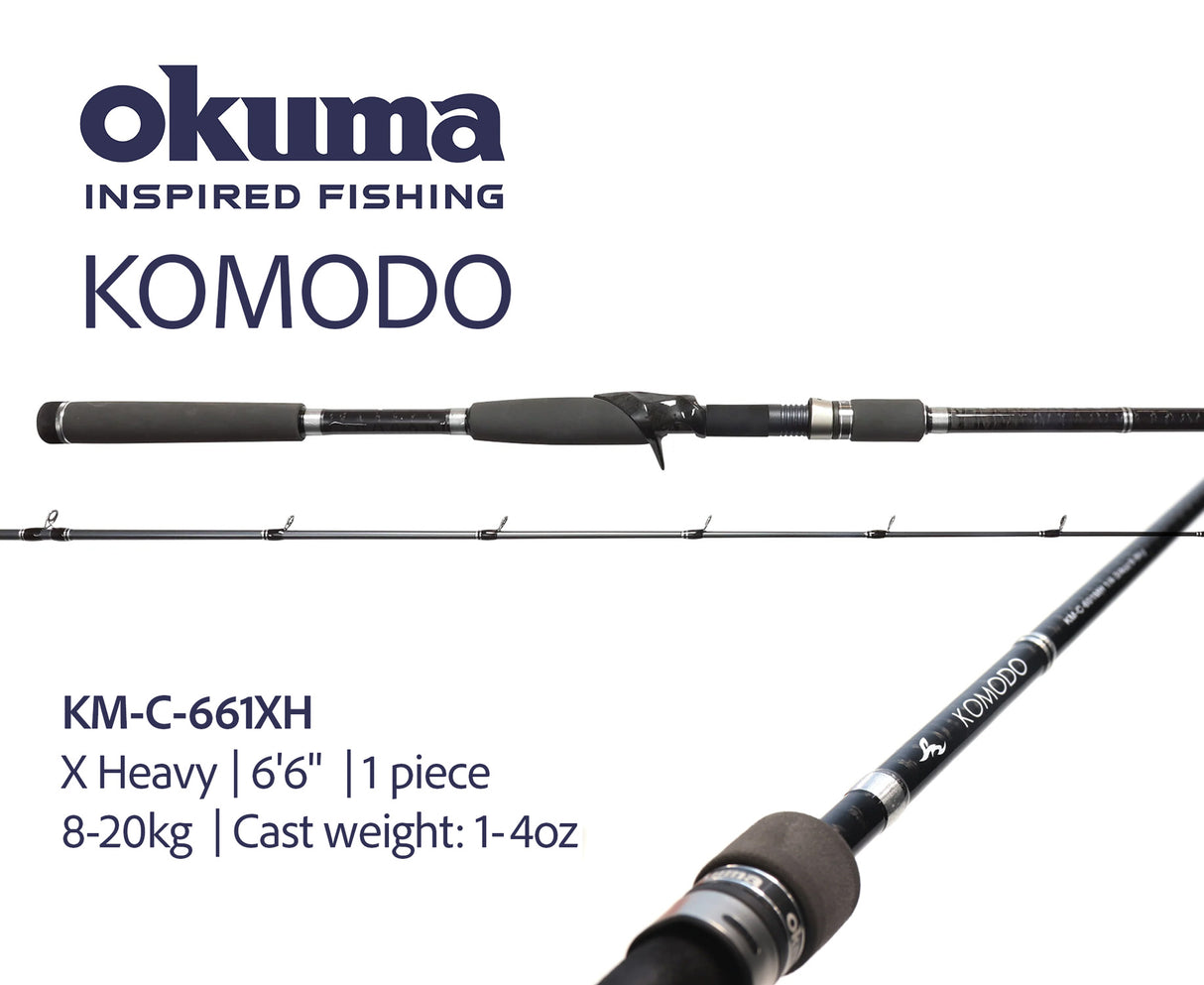 Okuma Komodo Baitcaster Fishing Rods