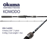 Okuma Komodo Baitcaster Fishing Rods