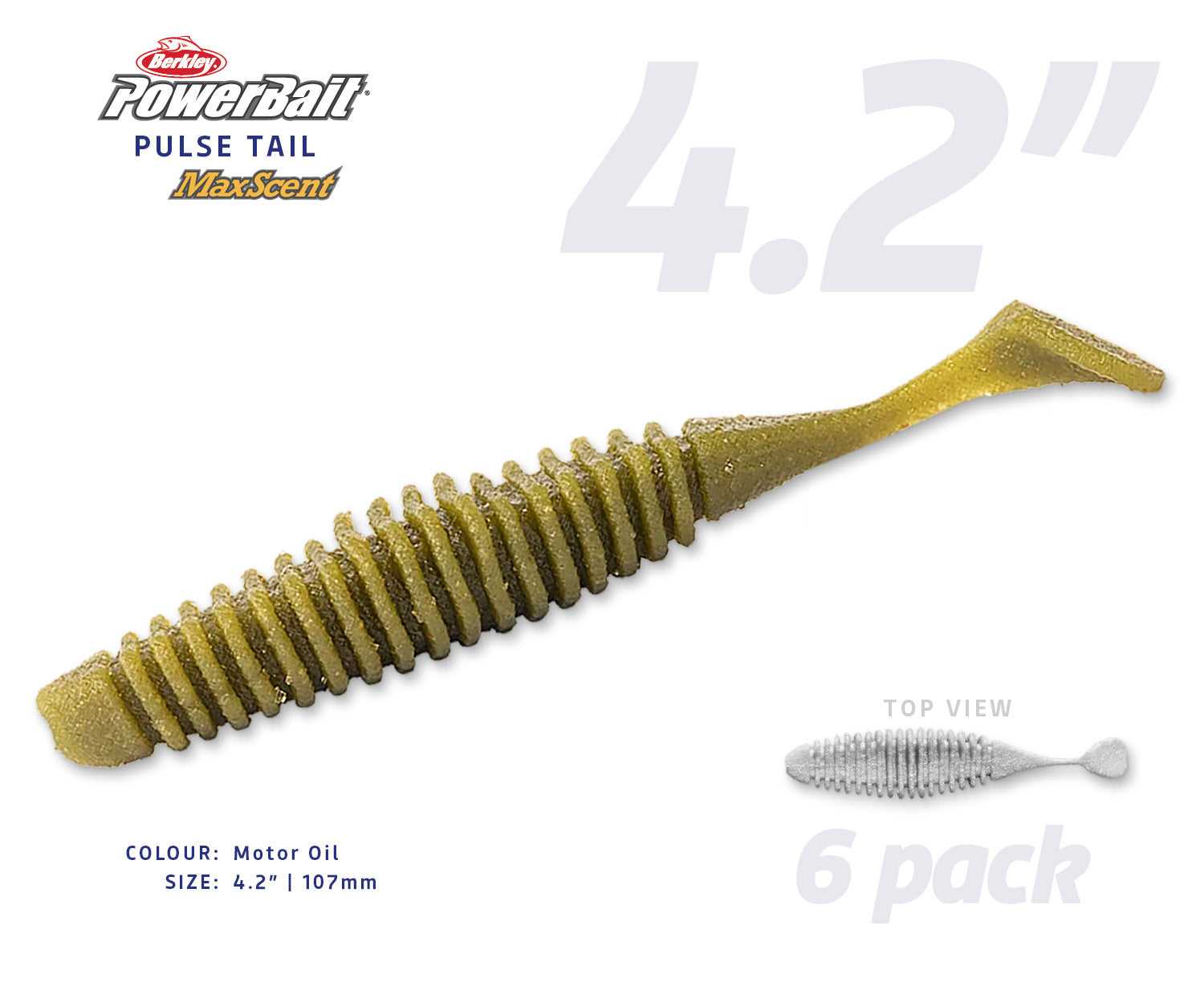 Powerbait MaxScent Pulse Tail 4.2 inch