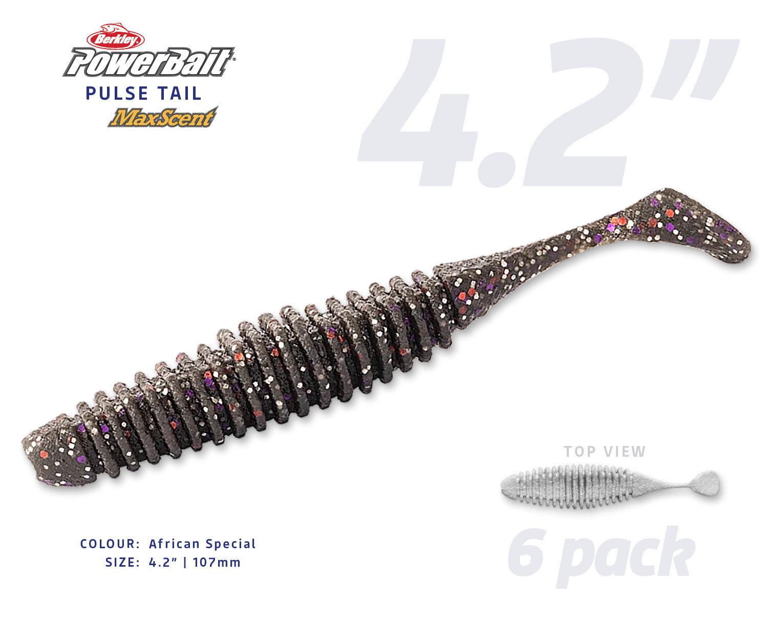 Powerbait MaxScent Pulse Tail 4.2 inch