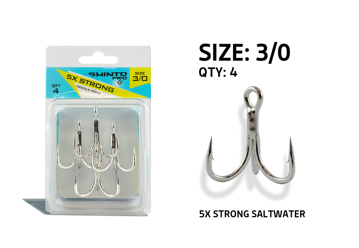 Shinto Pro 5X Strong Saltwater Trebles