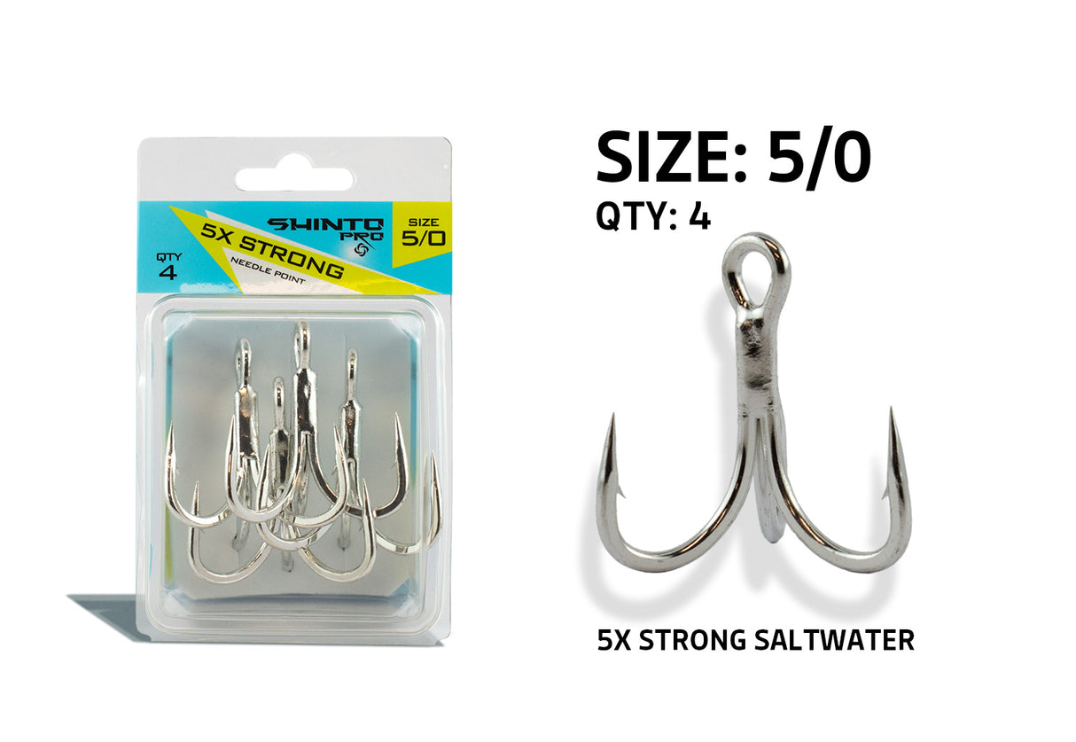 Shinto Pro 5X Strong Saltwater Trebles