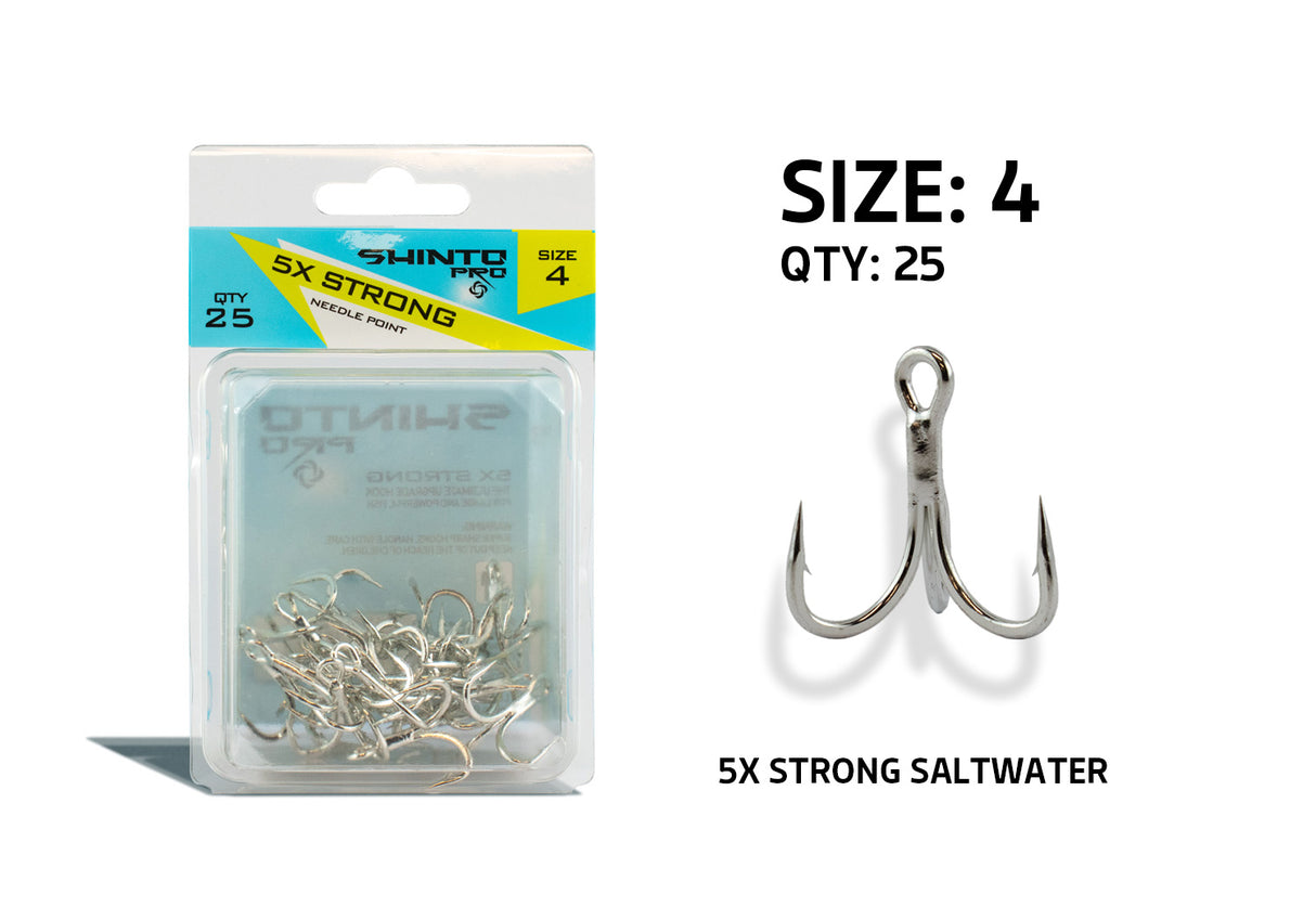 Shinto Pro 5X Strong Saltwater Trebles BULK