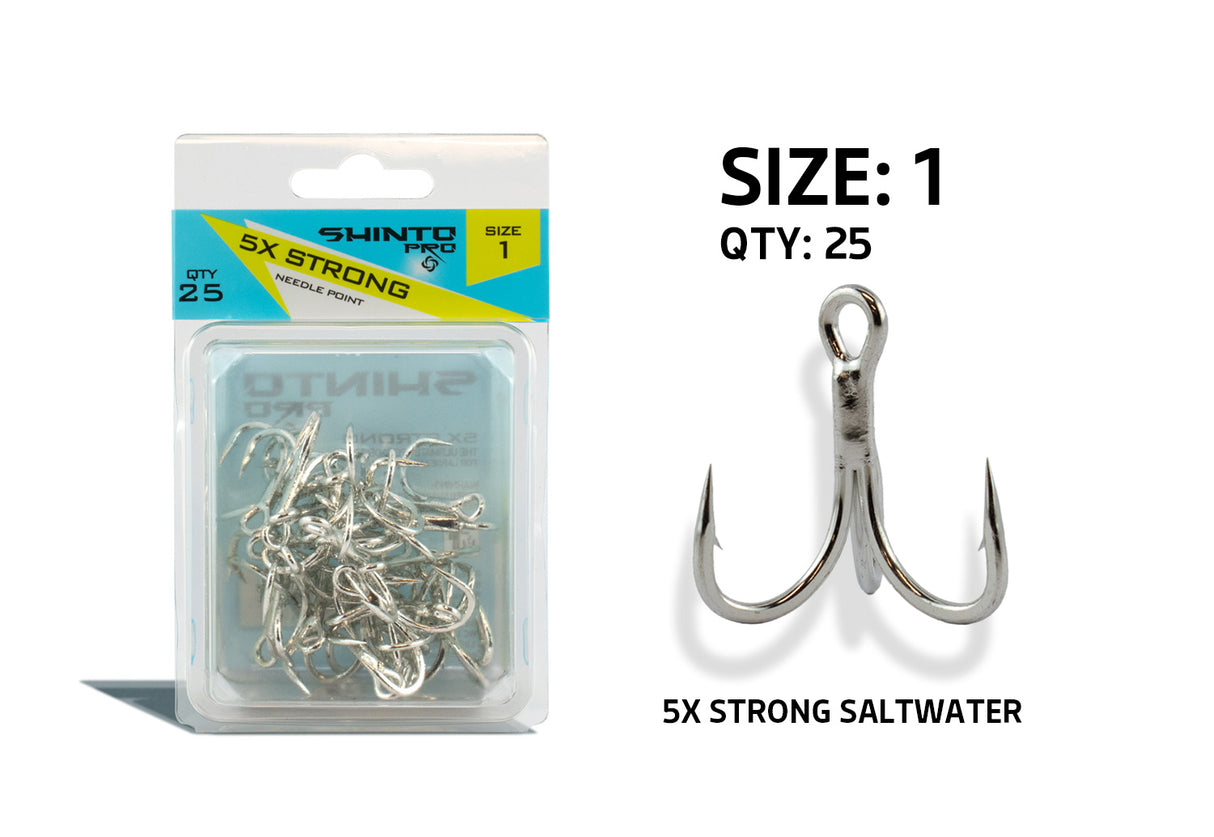 Shinto Pro 5X Strong Saltwater Trebles BULK