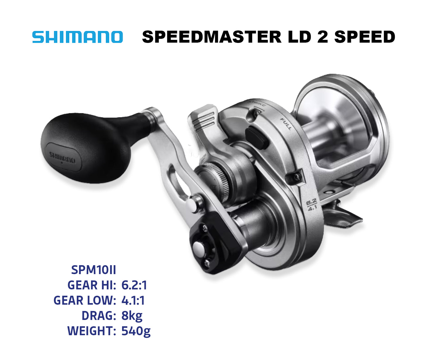 Shimano Speedmaster LD 2 Speed Overhead Reel – Tackle World