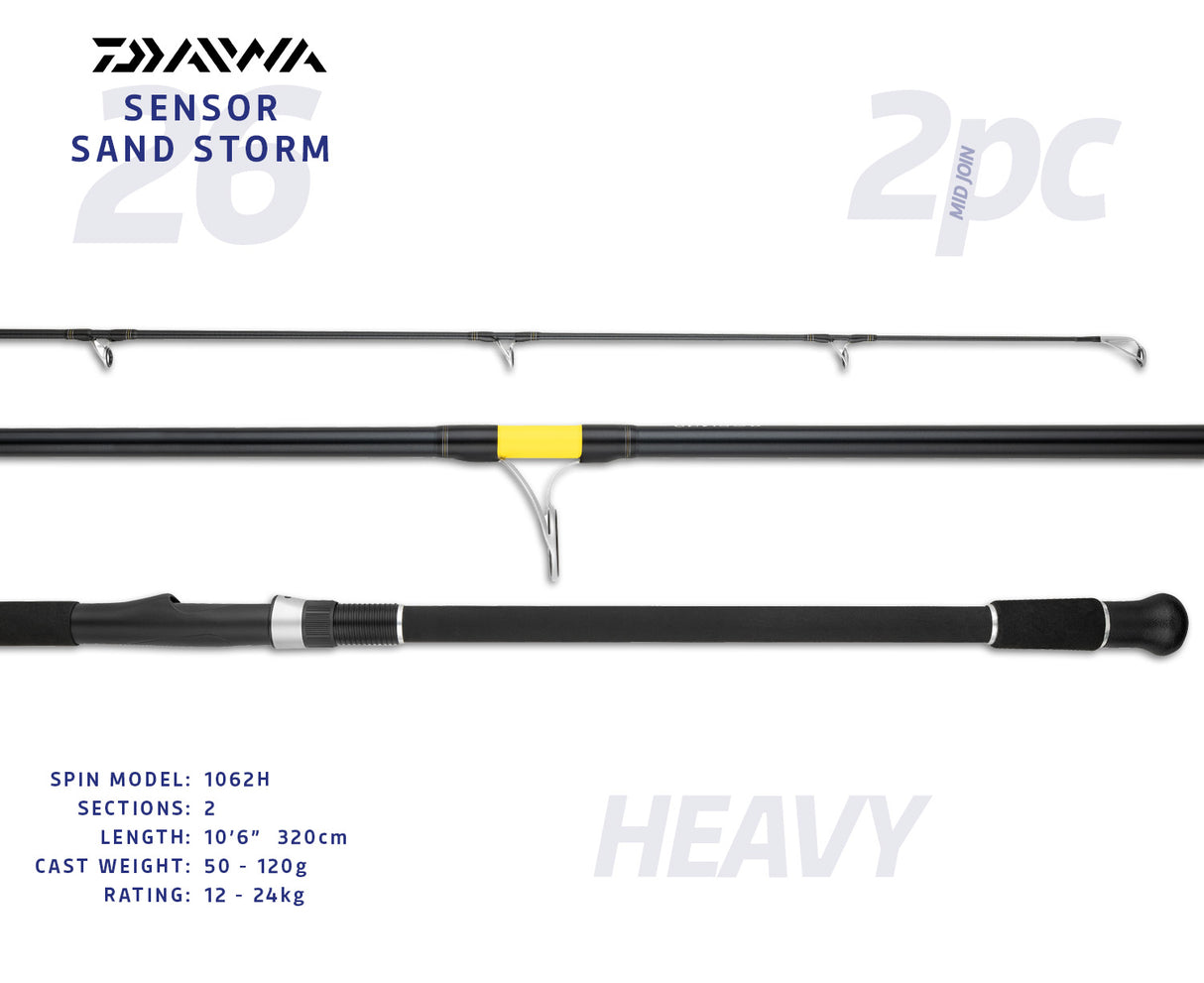 Daiwa 26 Sensor Sand Storm rods