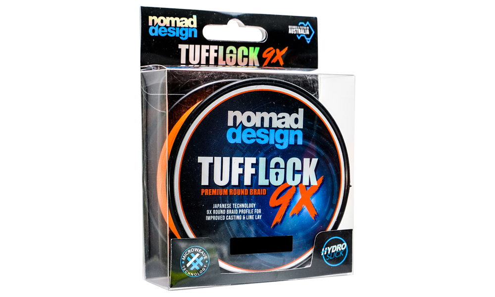 Nomad Design Tufflock Orange X9 Braid 300yds - 100lb