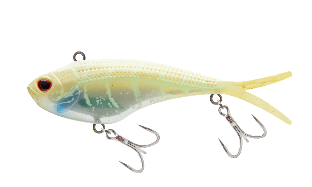Nomad Design Vertrex Swim 110 Vibe - 33g - White Glow