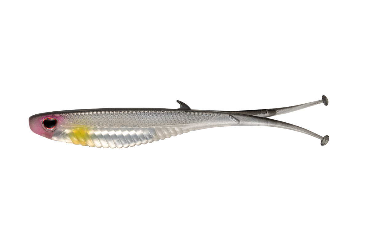 Nomad Design Wingman 3.75" Jerkshad - 5 Pack - Live Ops - Silver Shad