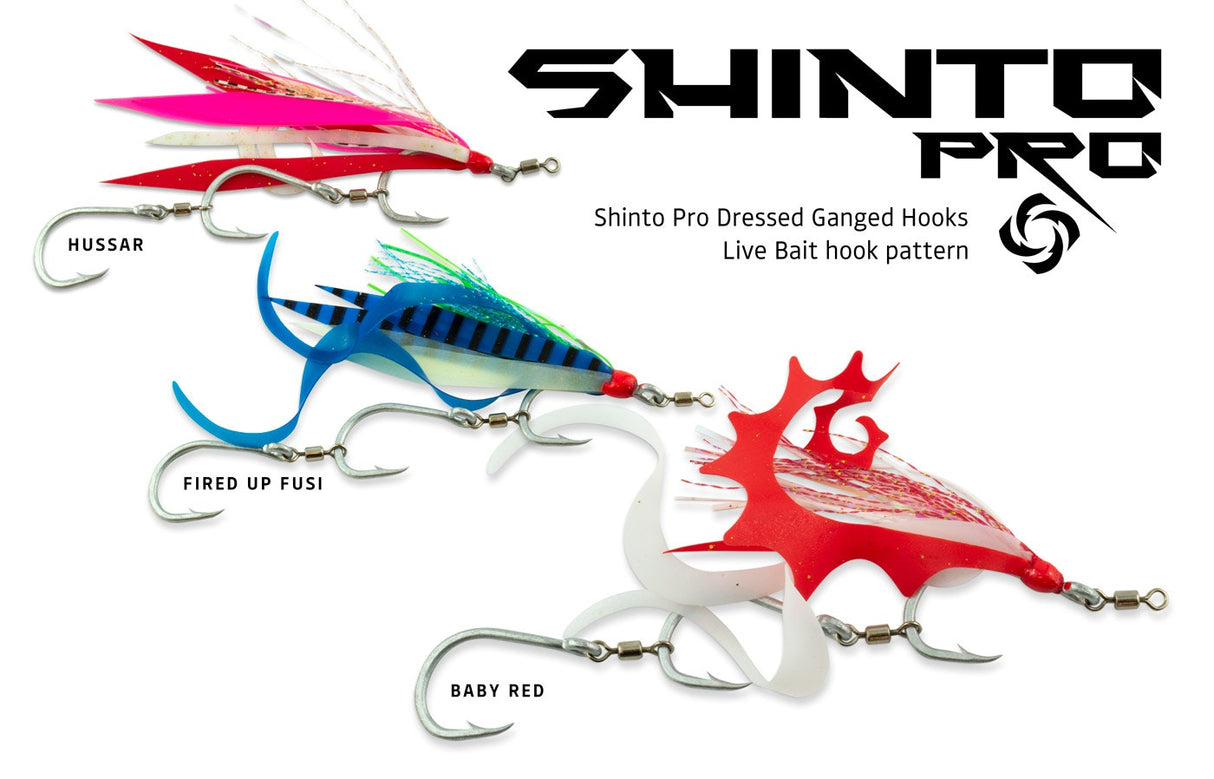 Shinto Pro Dressed Live Bait Swivel Ganged Hooks