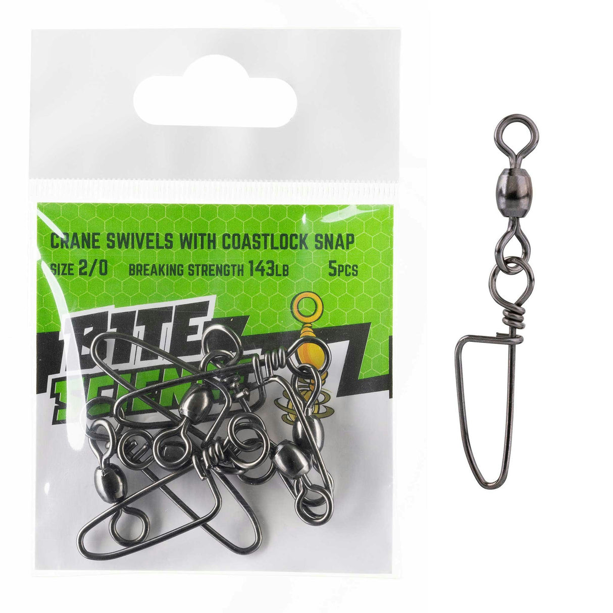 Bite Science Swivels Crane with Coastlock Snap