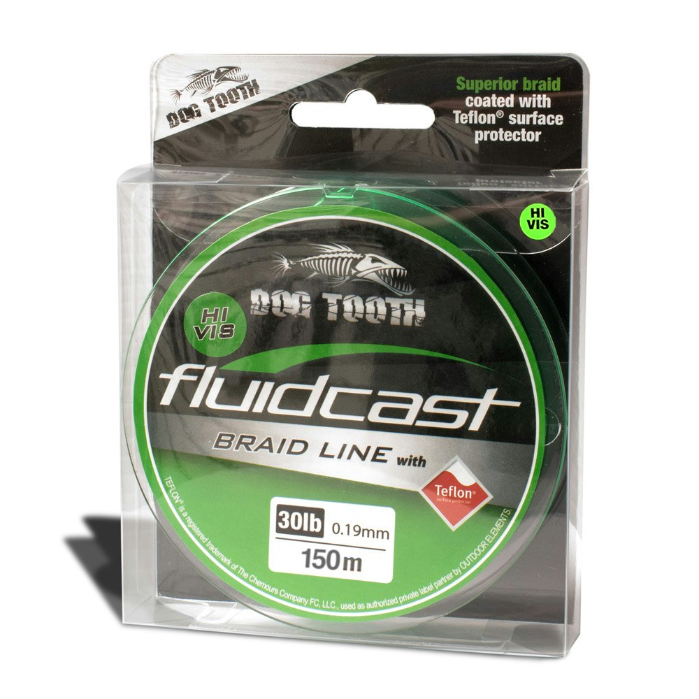 Dog Tooth Fluidcast Braid - Hi Vis Green