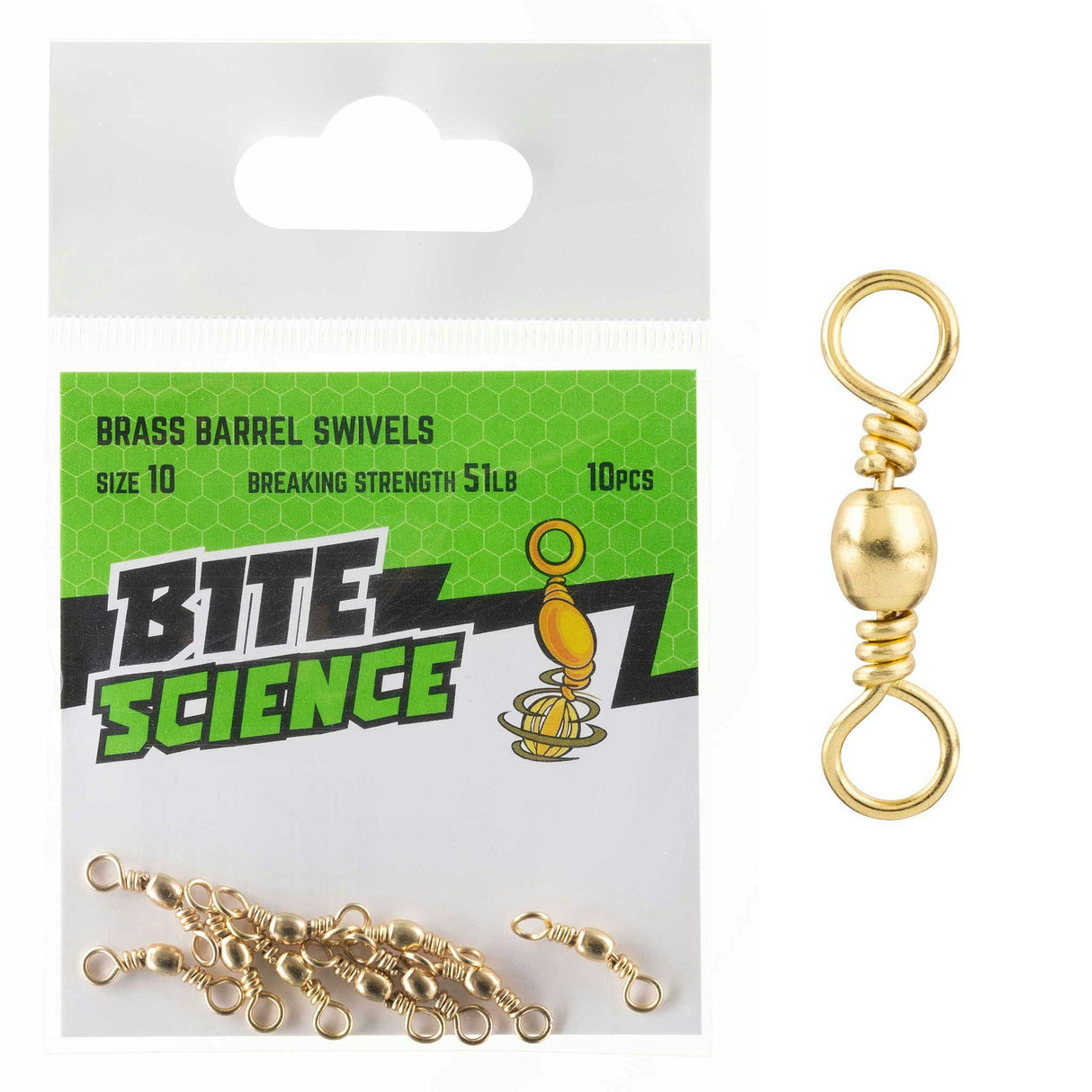 Bite Science Swivels Brass Barrel