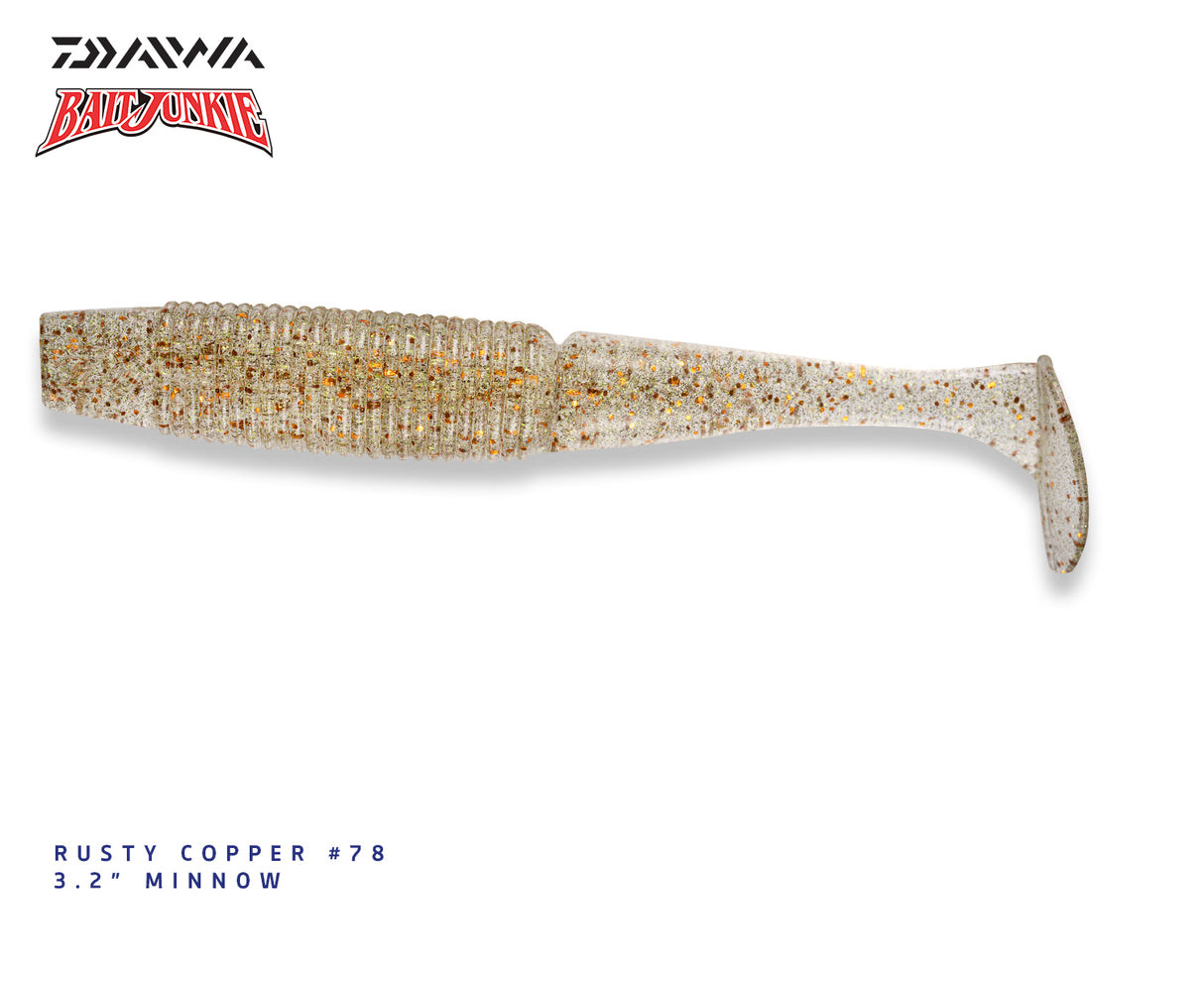 Daiwa Bait Junkie 3.2in Minnow Soft Plastic Lure