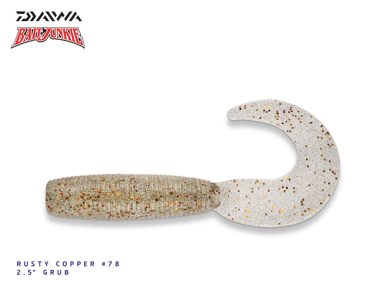 Daiwa Bait Junkie 2.5in Grub Soft Plastic Lure
