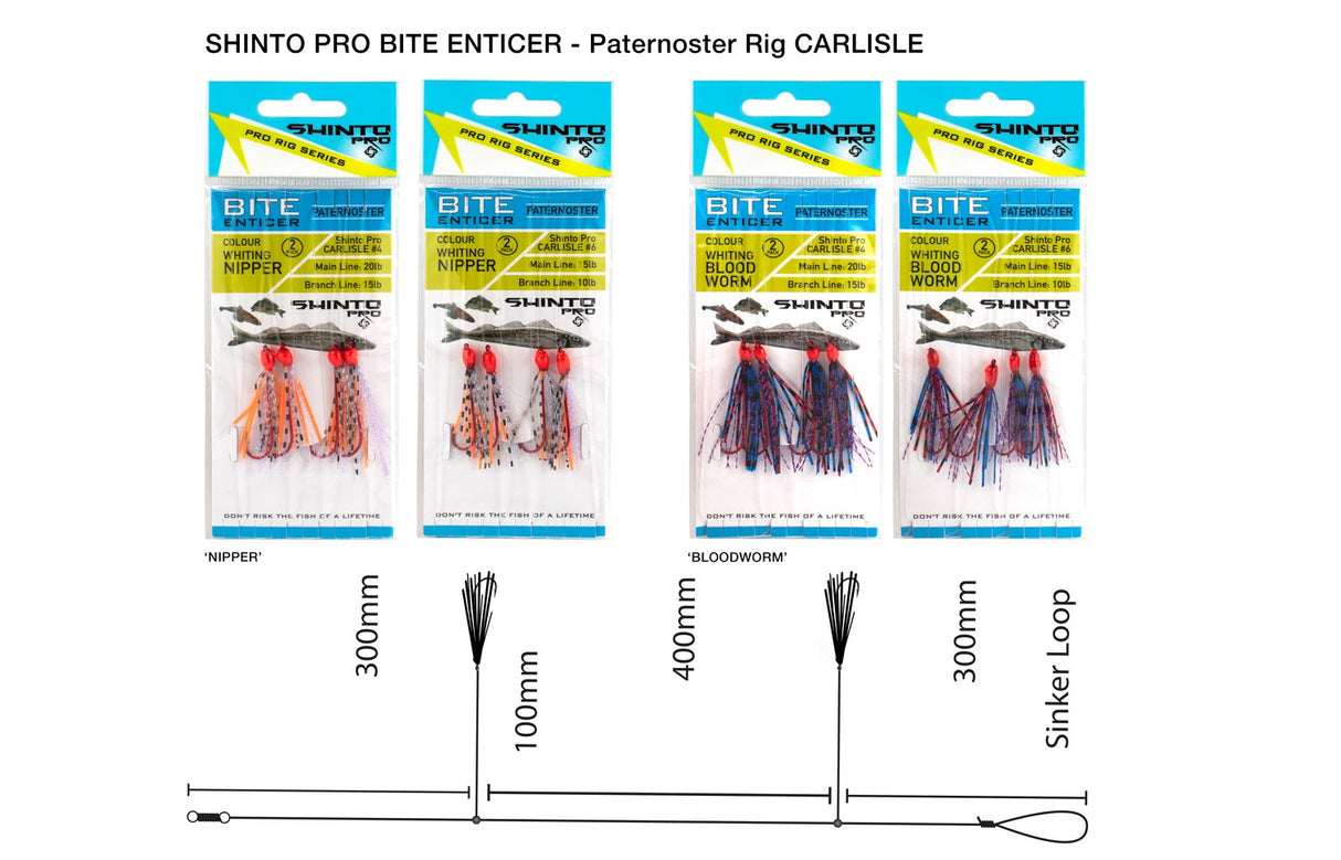 Shinto Pro Bite Enticer Paternoster Carlisle Rig 2pk