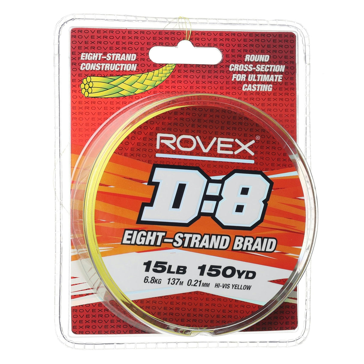 Rovex D:8 Braid Hi Vis Yellow