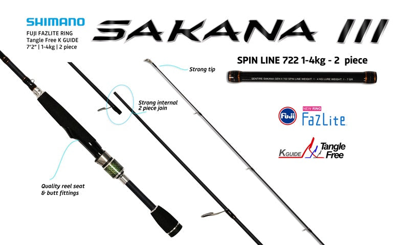 Shimano Sakana 3 Rods Spin Series