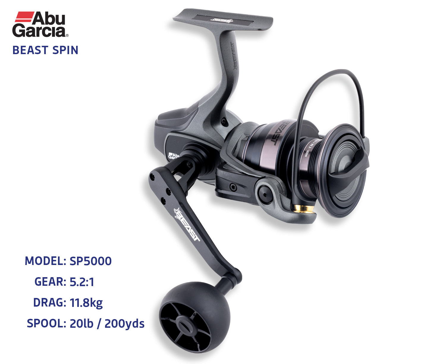 beast fishing reel Abu Garcia Spinning BST3000H slip drag Abu Garcia Beast Spin Reel