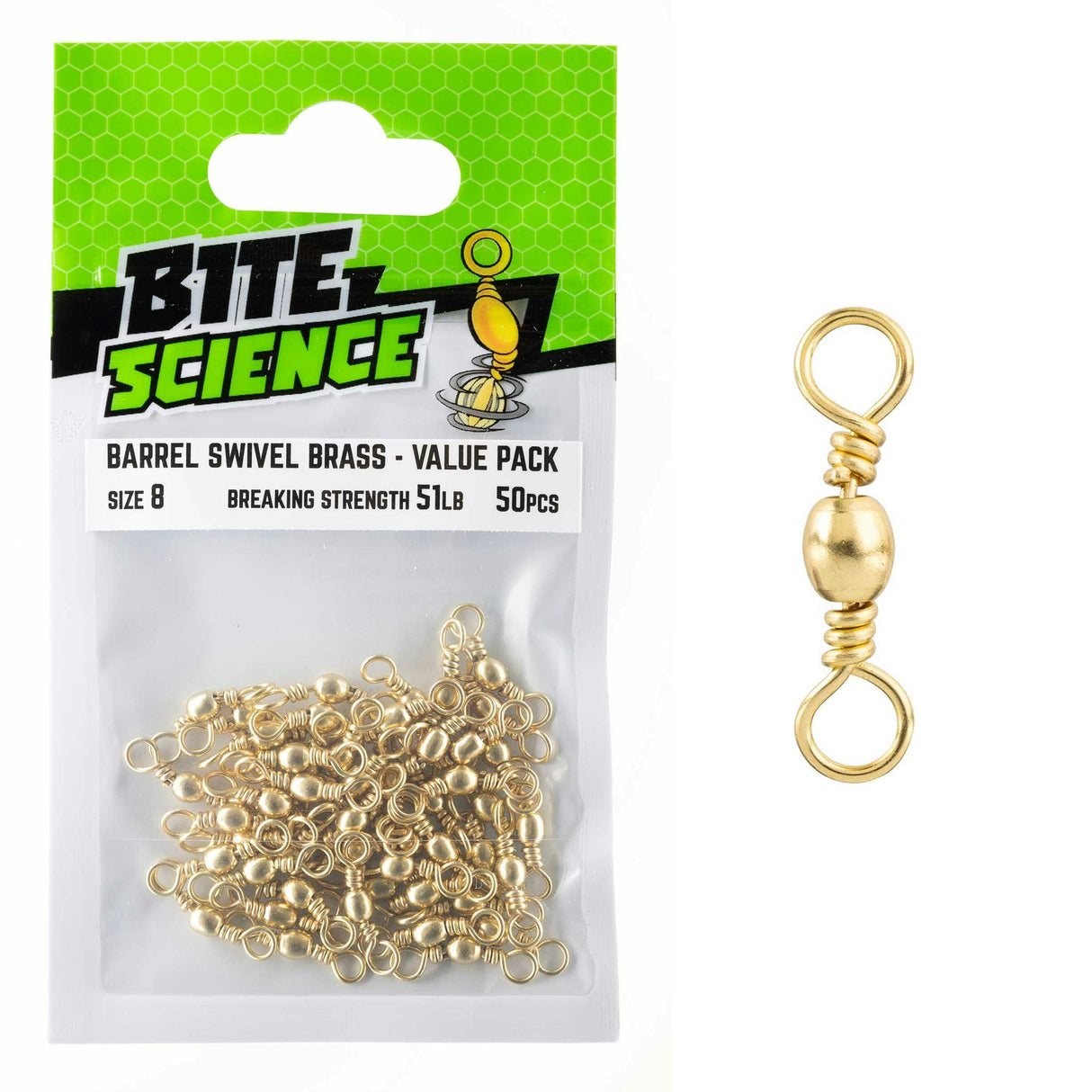 Bite Science Swivels Brass Barrel