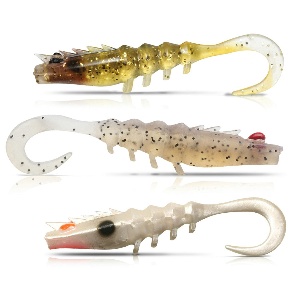 Shimano Squidgies Prawn Wriggler Tail Soft Plastics