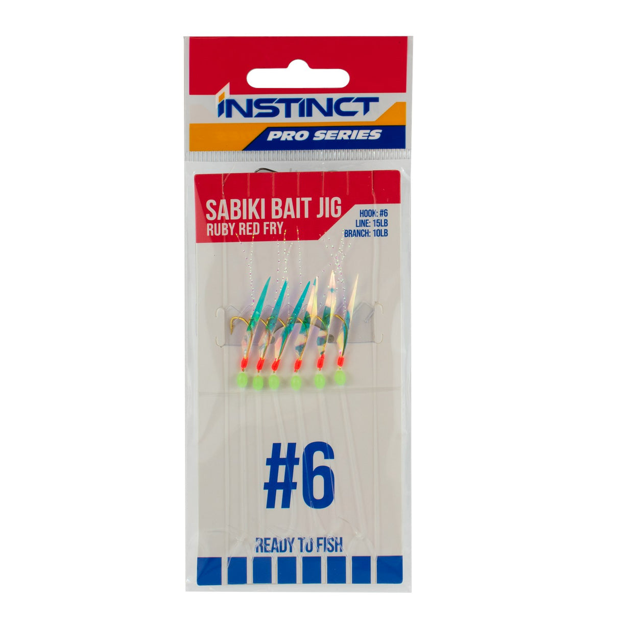 Instinct Pro Sabiki Bait Jig Ruby Red Fry