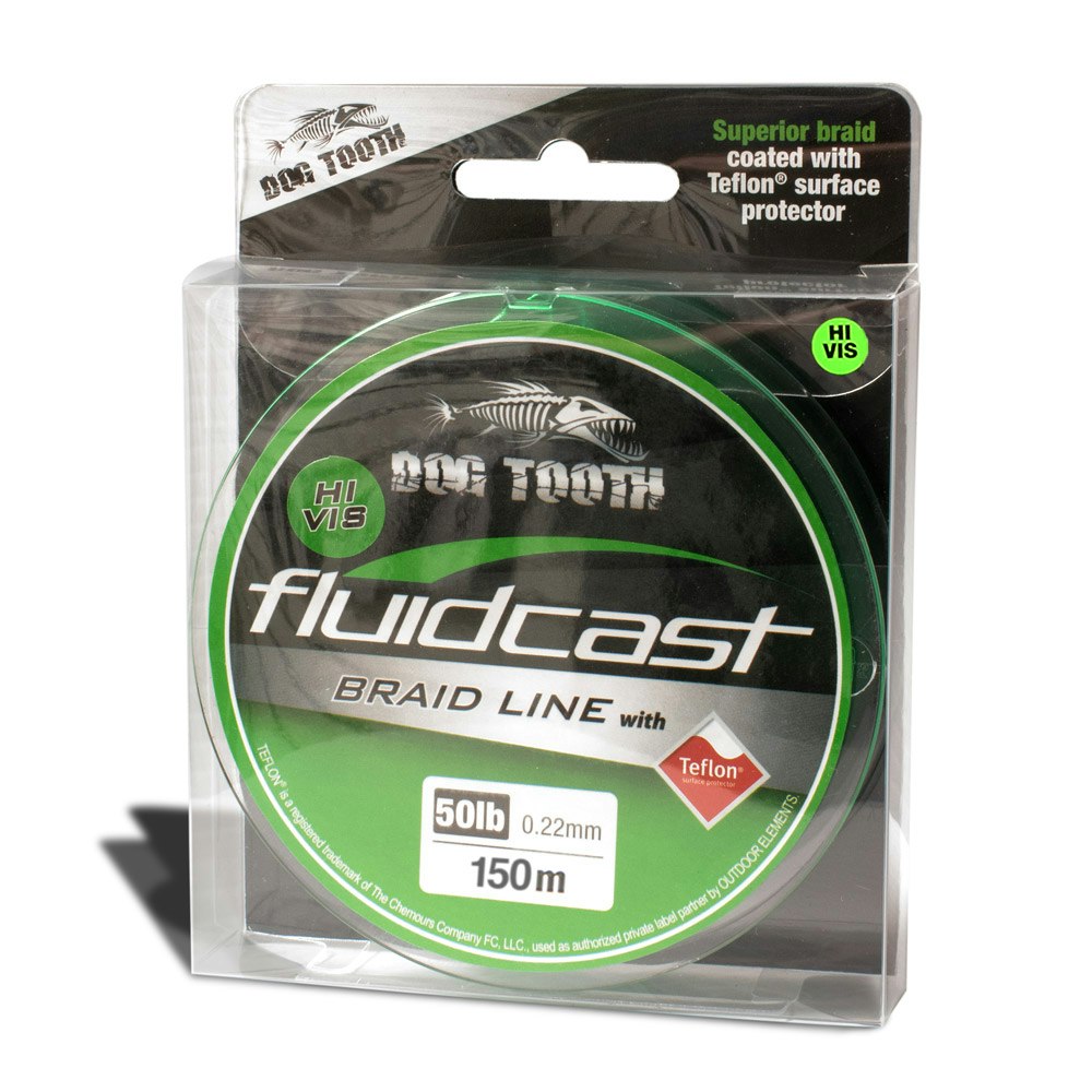 Dog Tooth Fluidcast Braid - Hi Vis Green