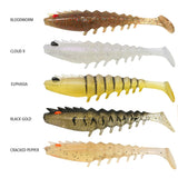 Shimano Squidgies Prawn Paddle Tail Soft Plastics