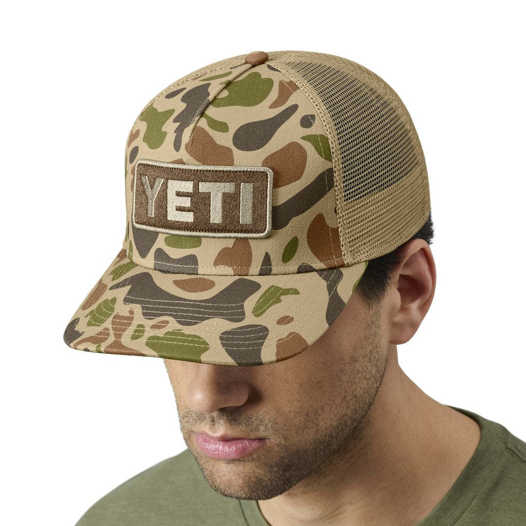 YETI Logo Badge Low Profile Trucker Hat — Live To BBQ