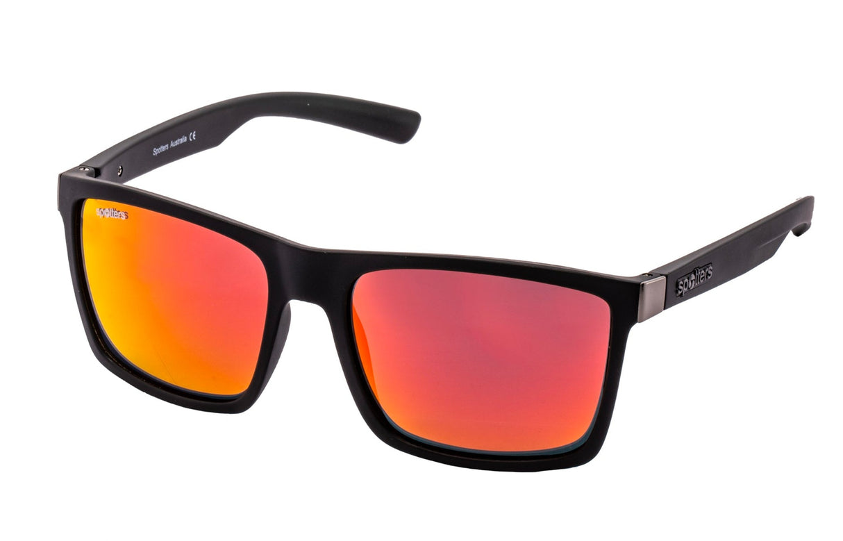 Spotters Riot Matt Black Polarised Sunglasses