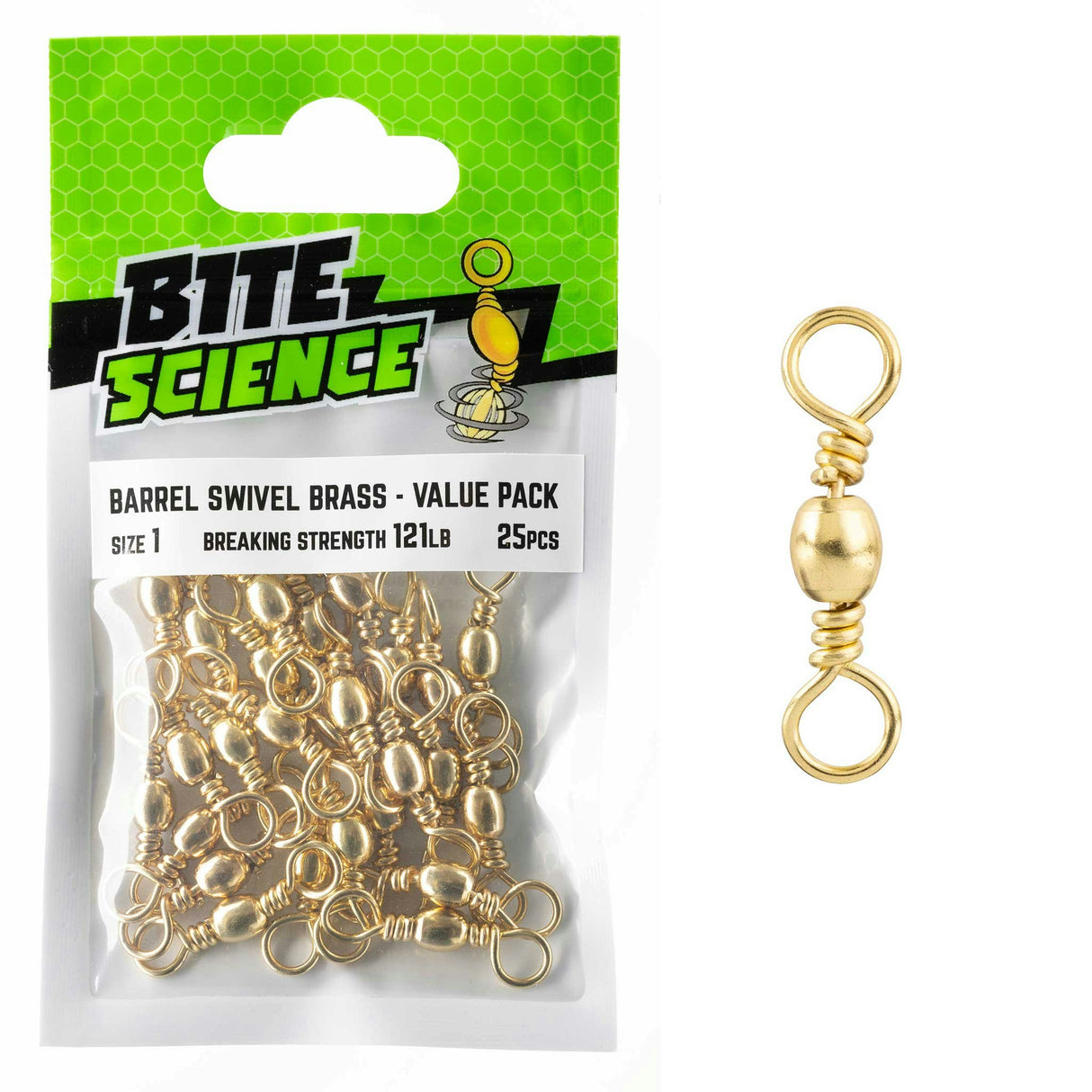 Bite Science Swivels Brass Barrel