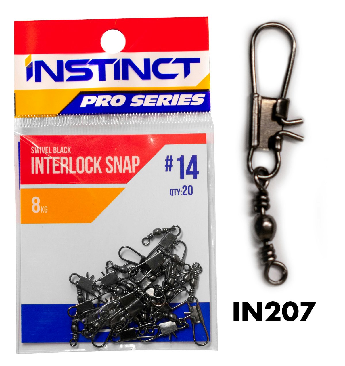 Instinct Pro Swivel Black Interlock Snap