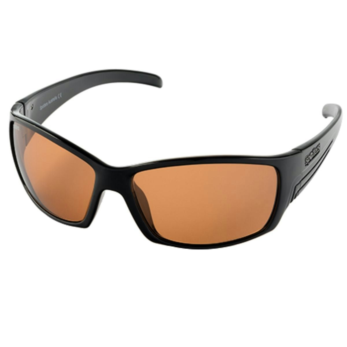 Spotters Fury Gloss Black Polarised Sunglasses