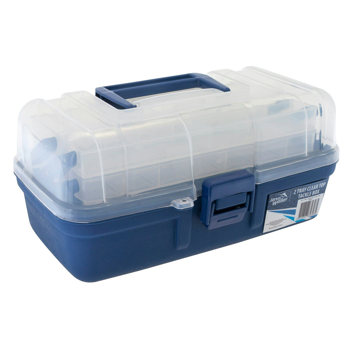 Jarvis Walker 2-Tray Clear-Top Tackle Box