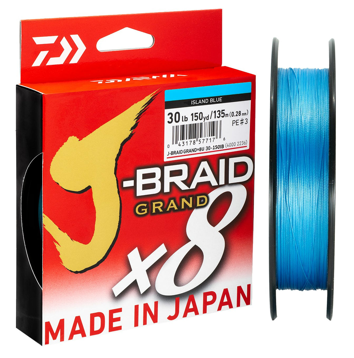 Daiwa J-Braid 8 Grand - Island Blue Line