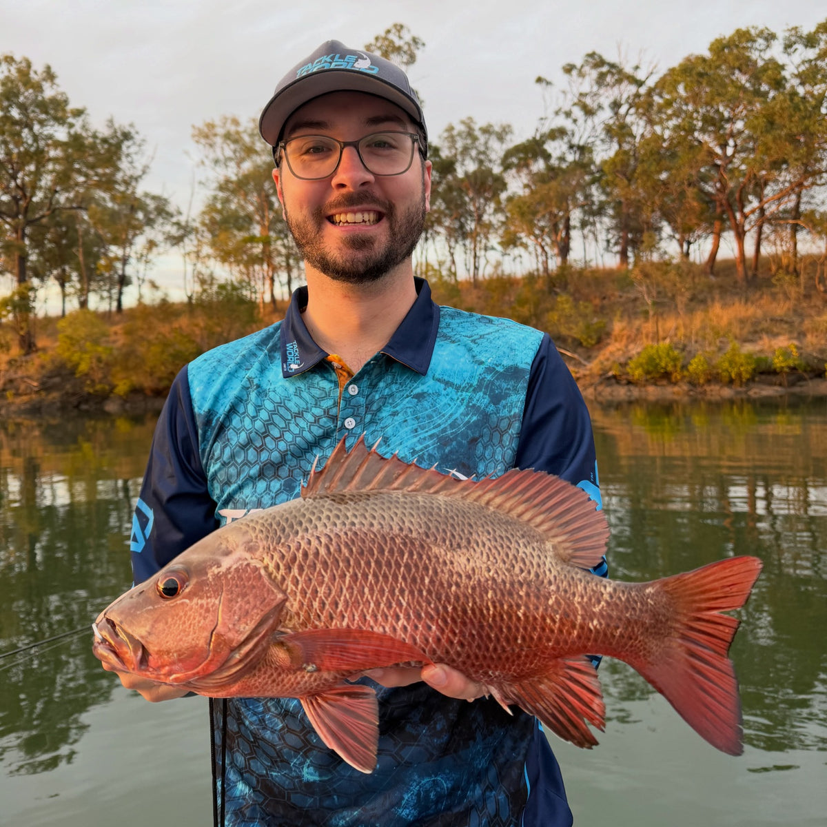 Mangrove jack caught on a prawn soft plastic at Baffle Creek, Queensland, on a Tackle World Lawnton trip