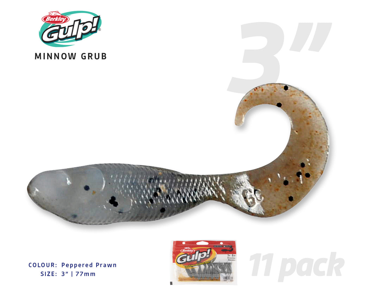 Berkley Gulp Minnow Grub Soft Plastics